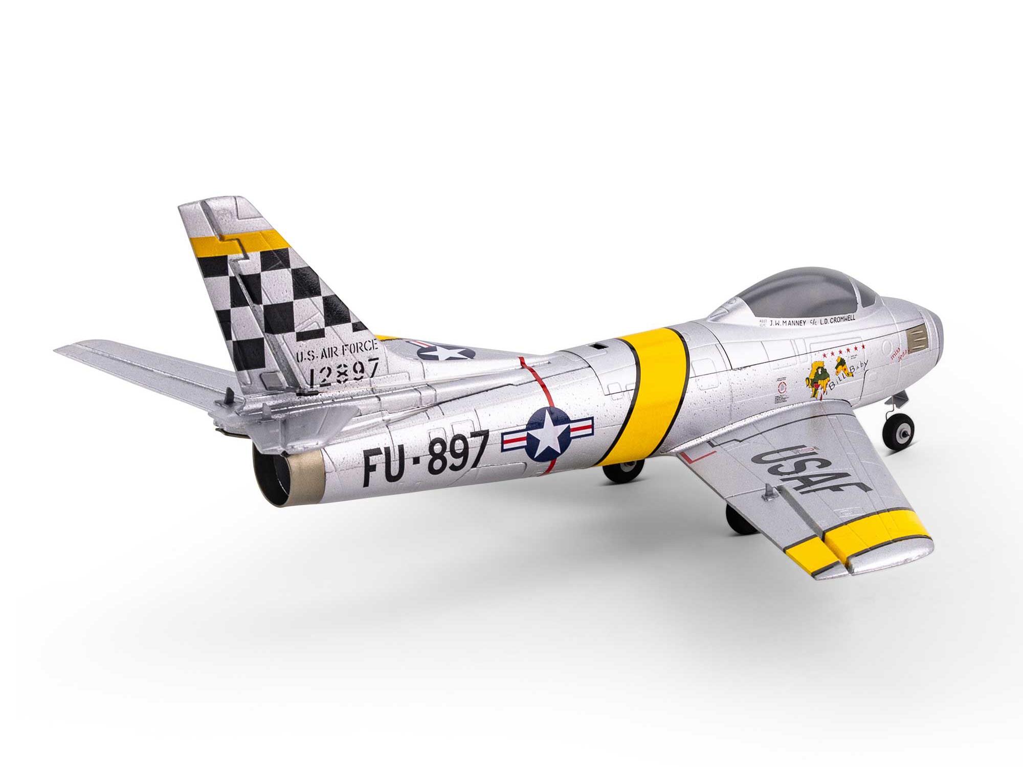E-flite UMX F-86 Sabre 30mm EDF Jet BNF Basic with AS3X and SAFE Sel - Image 12