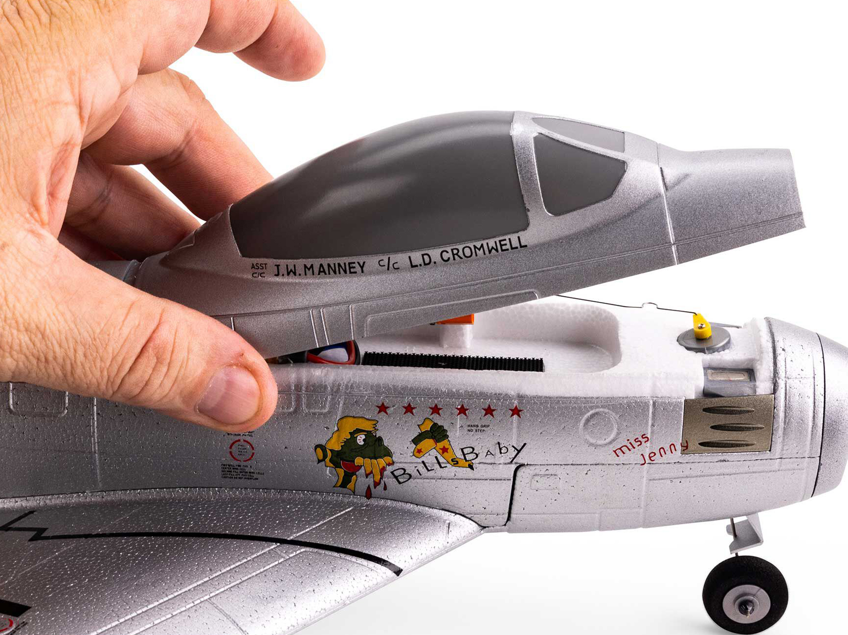 E-flite UMX F-86 Sabre 30mm EDF Jet BNF Basic with AS3X and SAFE Sel - Image 18