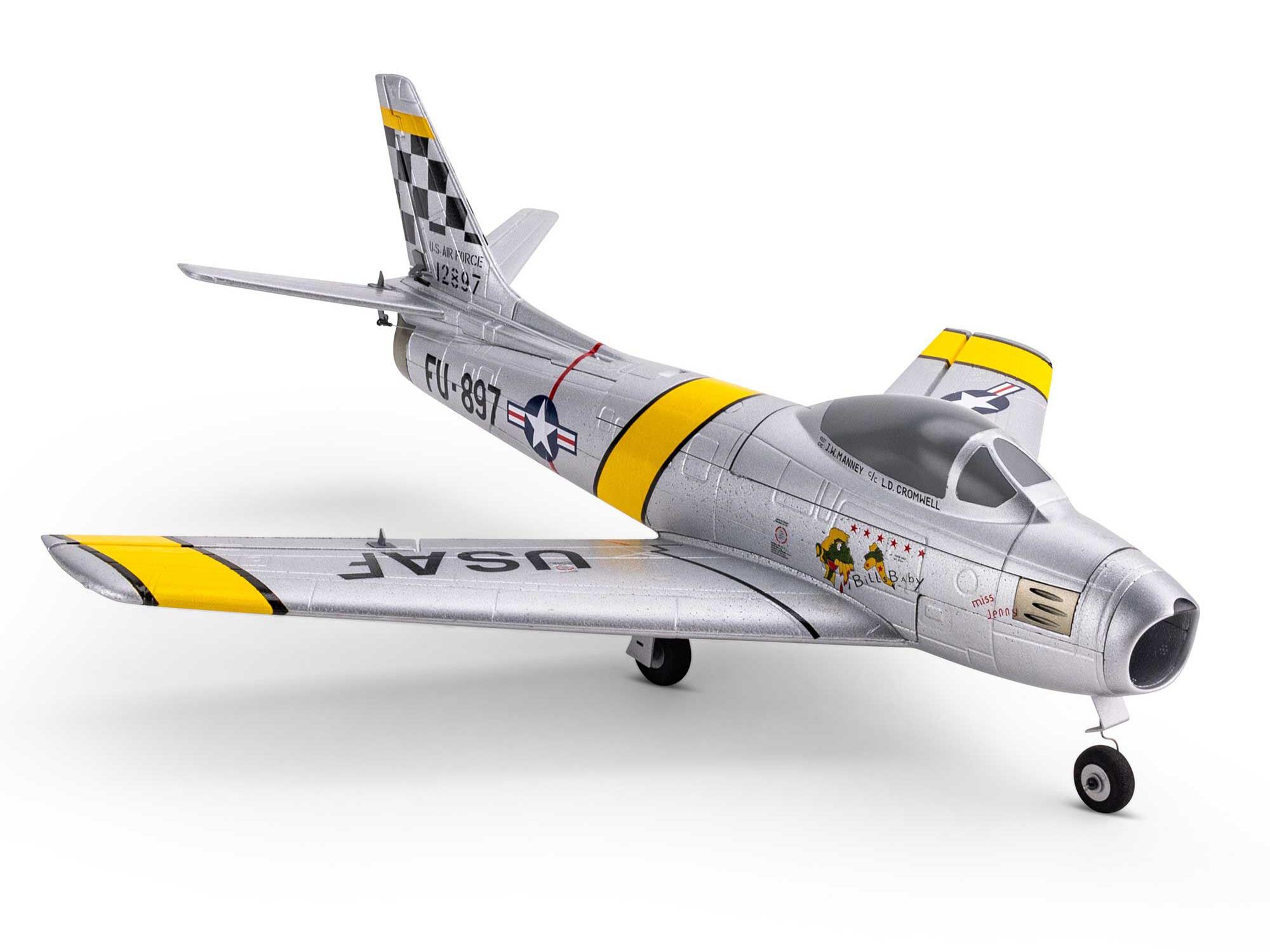 E-flite UMX F-86 Sabre 30mm EDF Jet BNF Basic with AS3X and SAFE Sel - Image 7