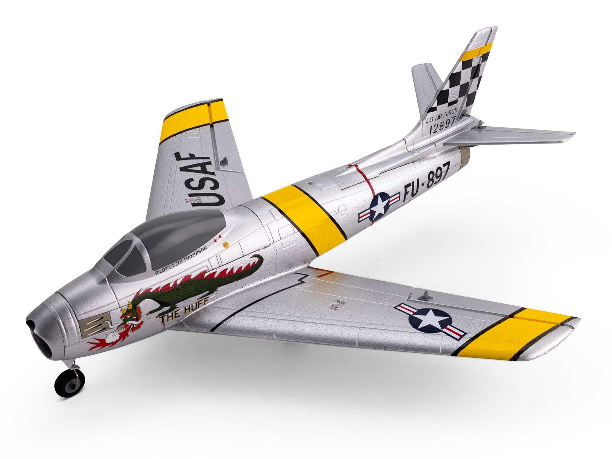 E-flite UMX F-86 Sabre 30mm EDF Jet BNF Basic with AS3X and SAFE Sel - Image 9