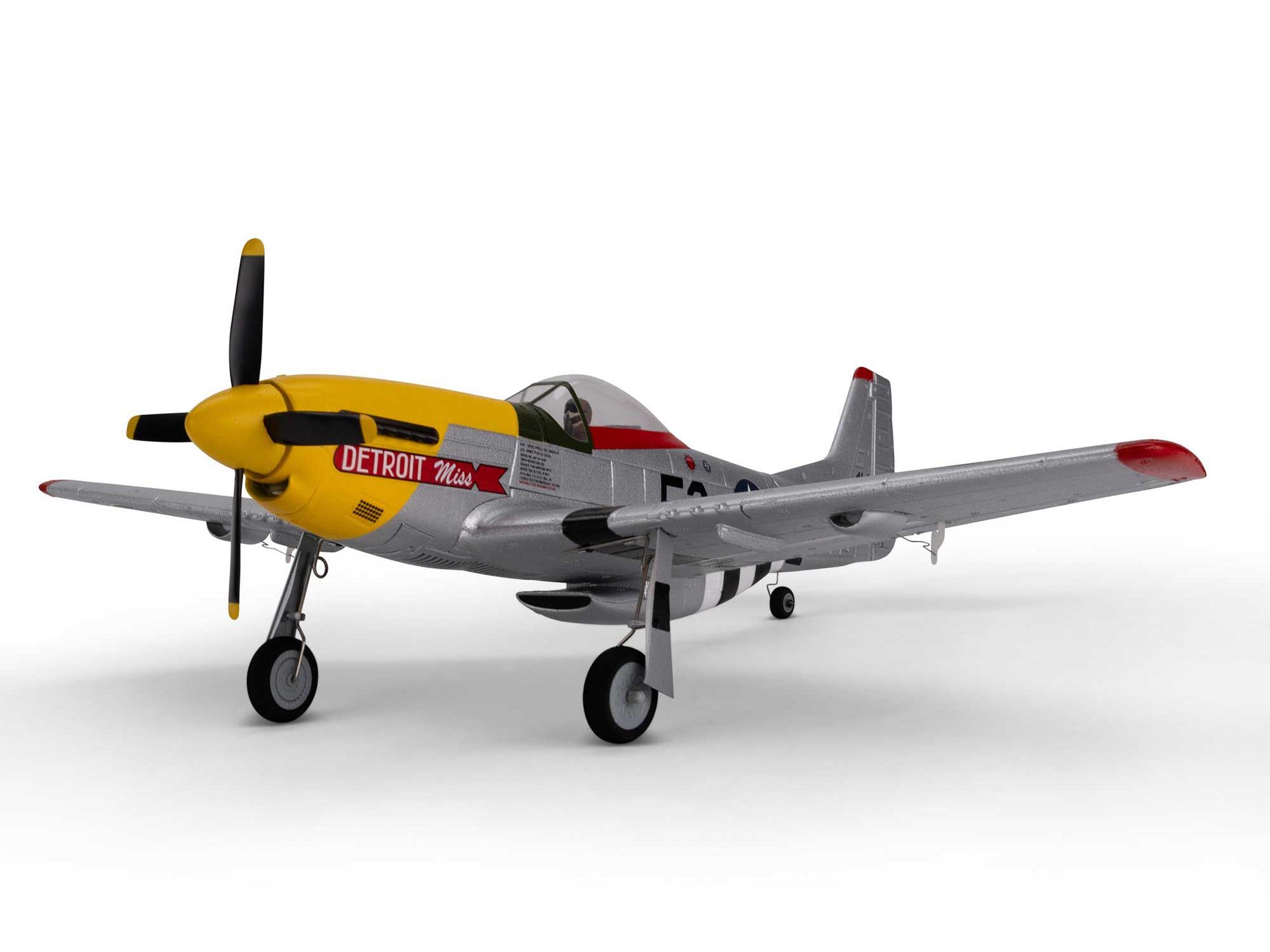 E-flite UMX P-51D Mustang "Detroit Miss" BNF Basic with AS3X and SAF
