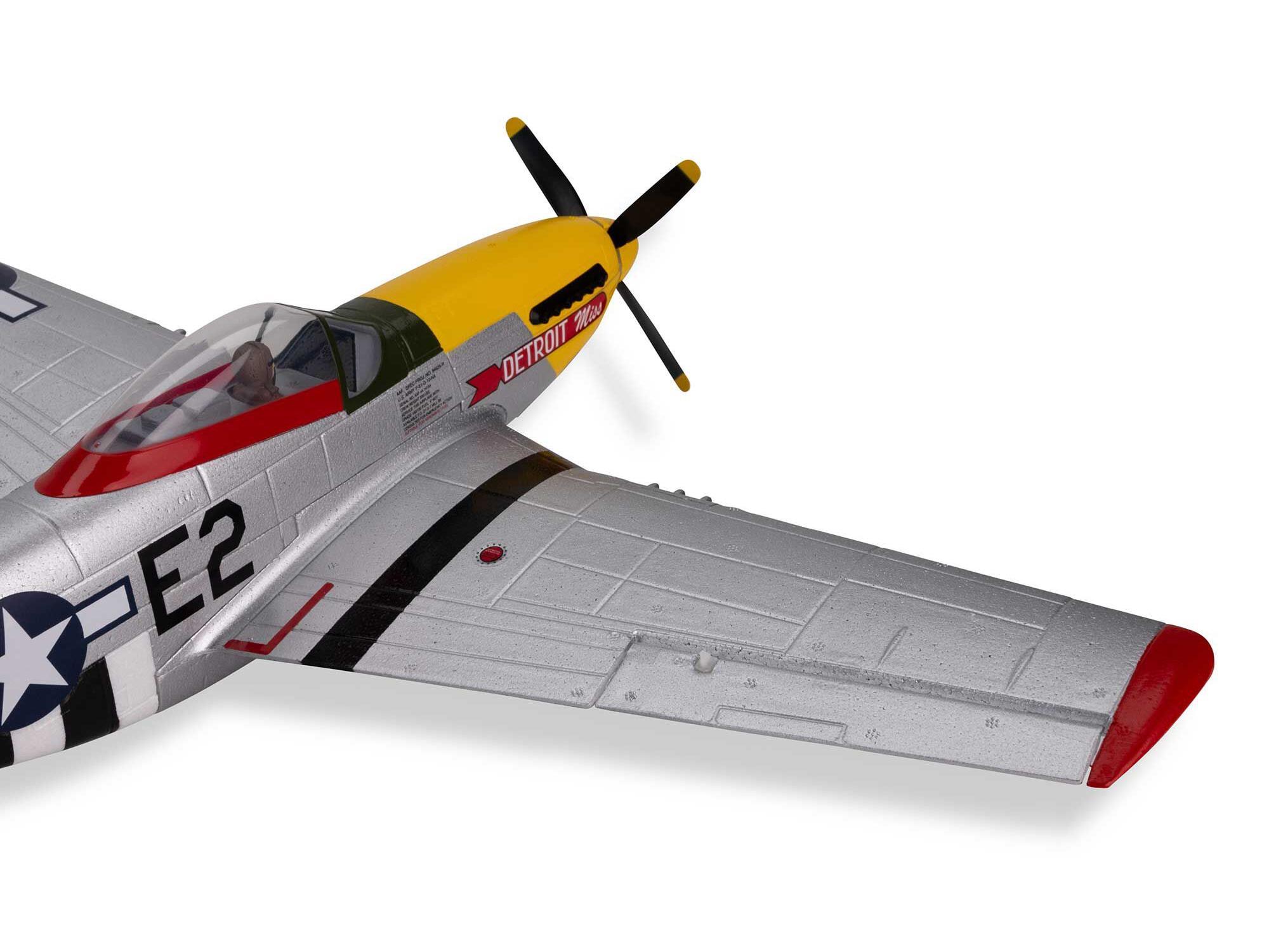 E-flite UMX P-51D Mustang "Detroit Miss" BNF Basic with AS3X and SAF - Image 16