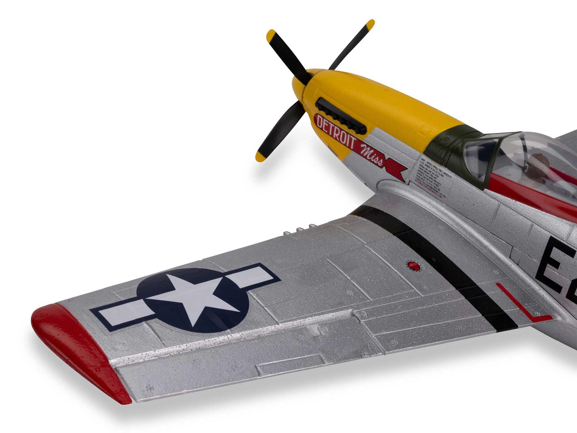 E-flite UMX P-51D Mustang "Detroit Miss" BNF Basic with AS3X and SAF - Image 17