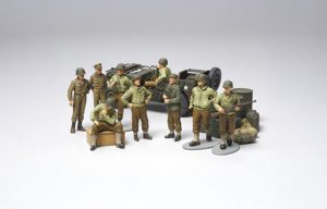 Tamiya U.S. Army WWII Infantry at Rest with Jeep