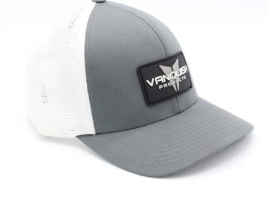 Vanquish Trucker Flex Fit Hat - Gray / White Mesh