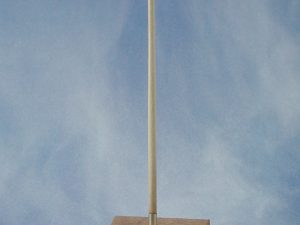 Ripmax Vertical Flagstaff Complete (Brass & Wood)(Pk2)