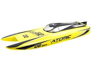 VOLANTEX RACENT ATOMIC 70CM B/LESS RACEBOAT RTR COMBO(YEL) (UK Plug)