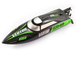 VOLANTEX RACENT VECTOR SR48 B/LESS BOAT RTR BLACK COMBO (European Plug)