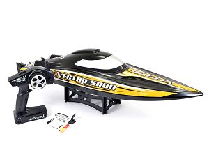 VOLANTEX VECTOR SR80 BRUSHLESS BOAT (NO BATT)- BLACK/ORANGE