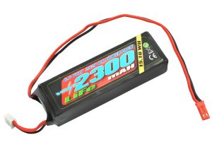 VOLTZ 2300mah 2S 6.6V RX LiFe STRAIGHT BATTERY PACK