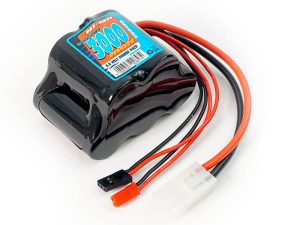 Voltz 3000Mah 6.0v Receiver Sub-C Pack Hump Battery W/Bec/Jr Plug