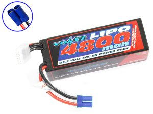 VOLTZ 4800mah HARD CASE 22.2V 50C LIPO STICK PACK EC5