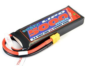 VOLTZ 5000mah 7.4V 50C LIPO BATTERY w/XT60