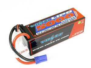 VOLTZ 5000mah HARD CASE 14.8V 50C LIPO STICK PACK EC5