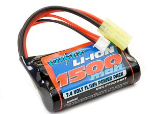 VOLTZ LI-ION 7.4V 1500MAH BATTERY WITH MINI TAMIYA PLUG