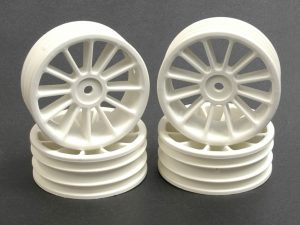 Schumacher Wheel; 12 spoke 20mm - White (Pk4)