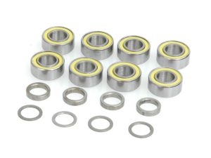 Schumacher Wheel Bearings 5x10x4 Shield +Shim Set (8pcs)