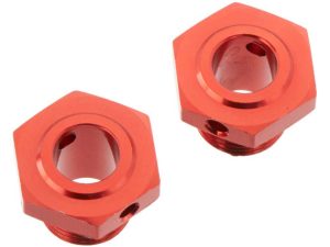 Arrma Wheel Hex Aluminum 17mm (13.6mm Thick) Red (2)