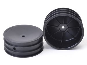 Schumacher Wheel; Hex Front - Black - 2wd - pr