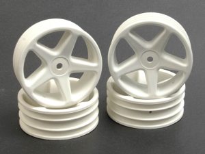 LC Racing Wheel; TC 5Sp 20mm - White