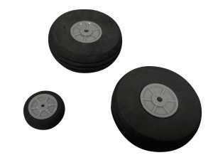 E-flite Wheels; (2) 54mm, (1) 25mm: Commander mPd 1.4m