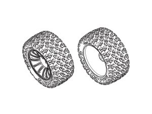 PD Racing Wheels & Tyres 2PCS