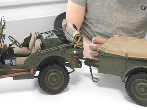 Willys Jeep & Accessories 1/8 Scale Metal & Plastic Kit