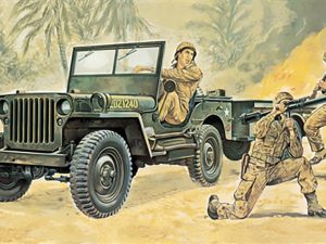 Italeri Willys MB Jeep with Trailer