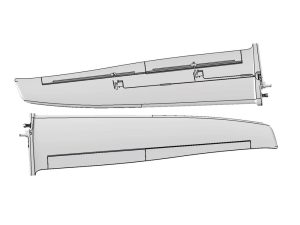 Multiplex Wing Set FUNRAY Without Rc And Decal