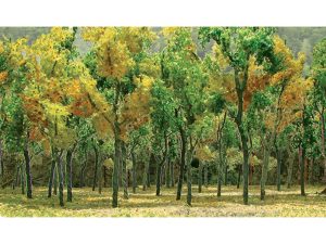 JTT Woods Edge Trees, Fall Mixed, HO-Scale, (9 per pack)
