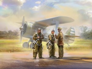ICM WWII China Guomindang AF Pilots 3 Figures