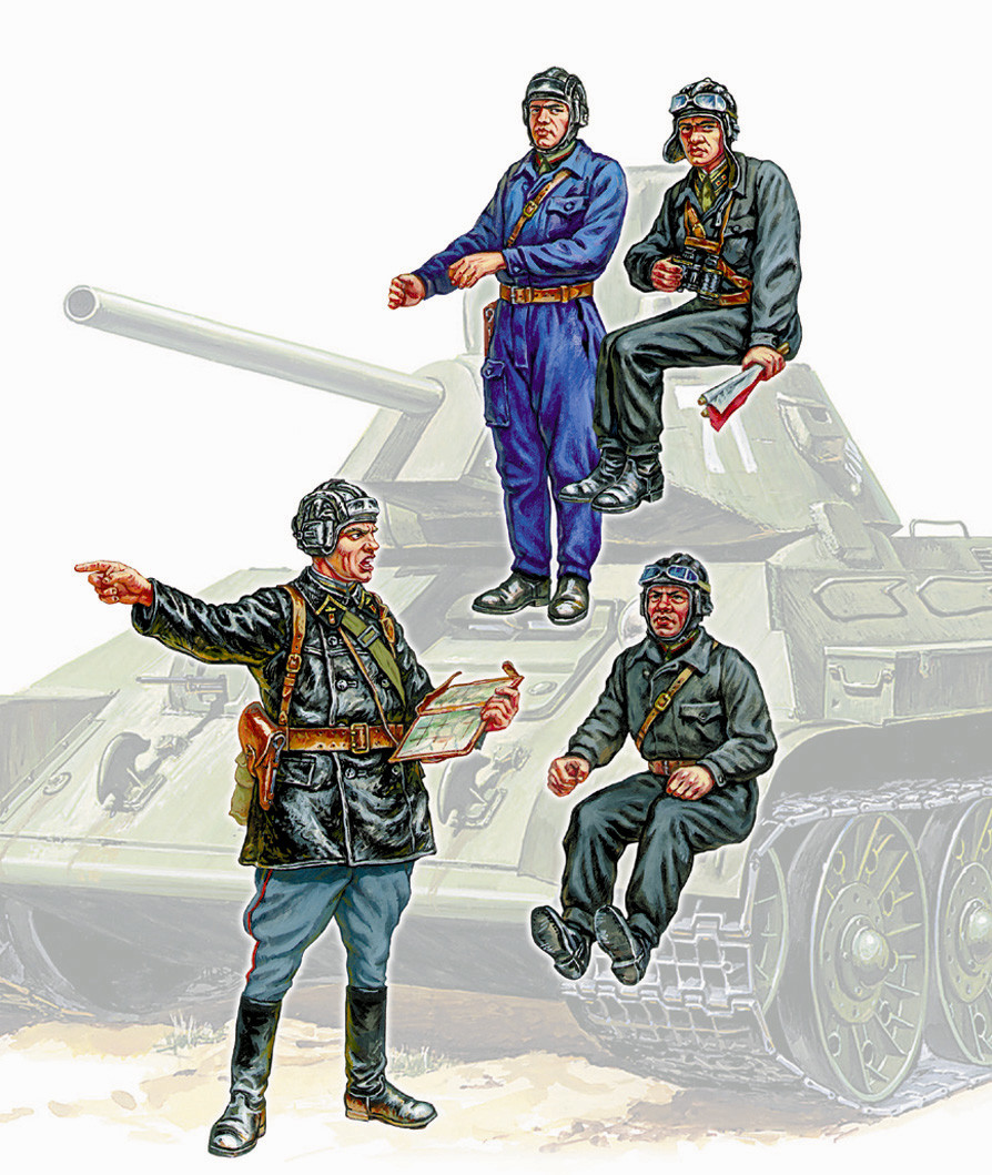 Zvezda WWII Soviet Tank Crew (4 Figures)