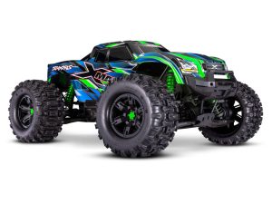 Traxxas X-Maxx Belted 8S 4WD Electric Monster Truck, Green (+ TQi 2-ch, VXL-8s, Velineon 1200XL, TSM, Belted Tyres)