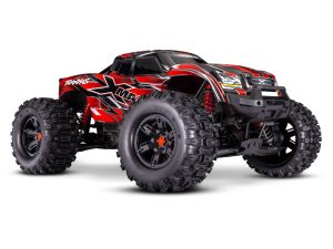 Traxxas X-Maxx Belted 8S 4WD Electric Monster Truck, Red (+ TQi 2-ch, VXL-8s, Velineon 1200XL, TSM, Belted Tyres)