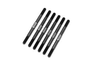 JConcepts XB2 2024 3.5 x 55mm Fin Ti Turnbuckle Set – Black