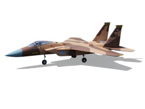 X-Fly XFLY TWIN 40MM F-15 EDF 710MM JET WITHOUT TX/RX/BATTERY - DESERT CAMO