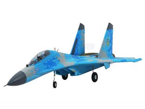 X-Fly XFLY TWIN 50MM SU-27 EDF 750MM JET WITHOUT TX/RX/BATT - BLUE CAMO