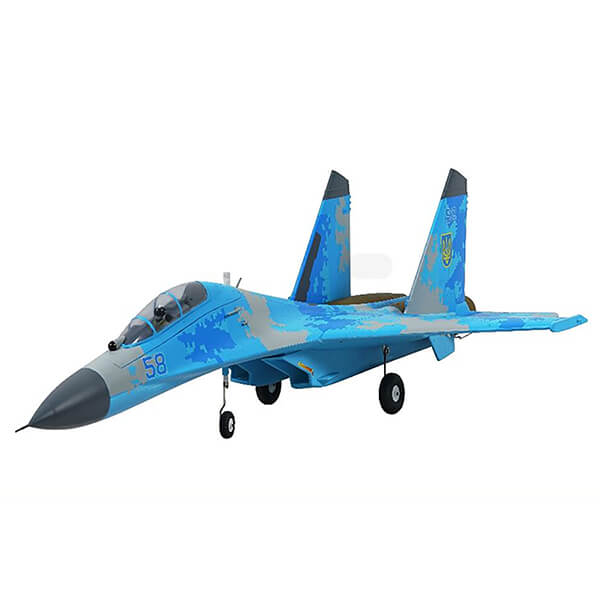 X-Fly XFLY TWIN 50MM SU-27 EDF 750MM JET WITHOUT TX/RX/BATT - BLUE CAMO
