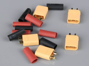 Radient XT30 Male including Heat Shrink (ESC End) (5 pcs)