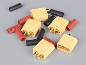 Radient XT60 Male including Heat Shrink (ESC End) (5 pcs)