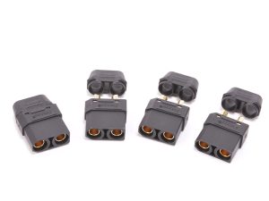 Monkey King RC XT90 Plug with Sheath Female Only Black - 4pcs