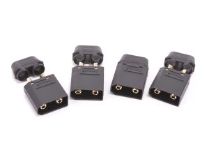Monkey King RC XT90 Plug with Sheath Male Only Black - 4pcs