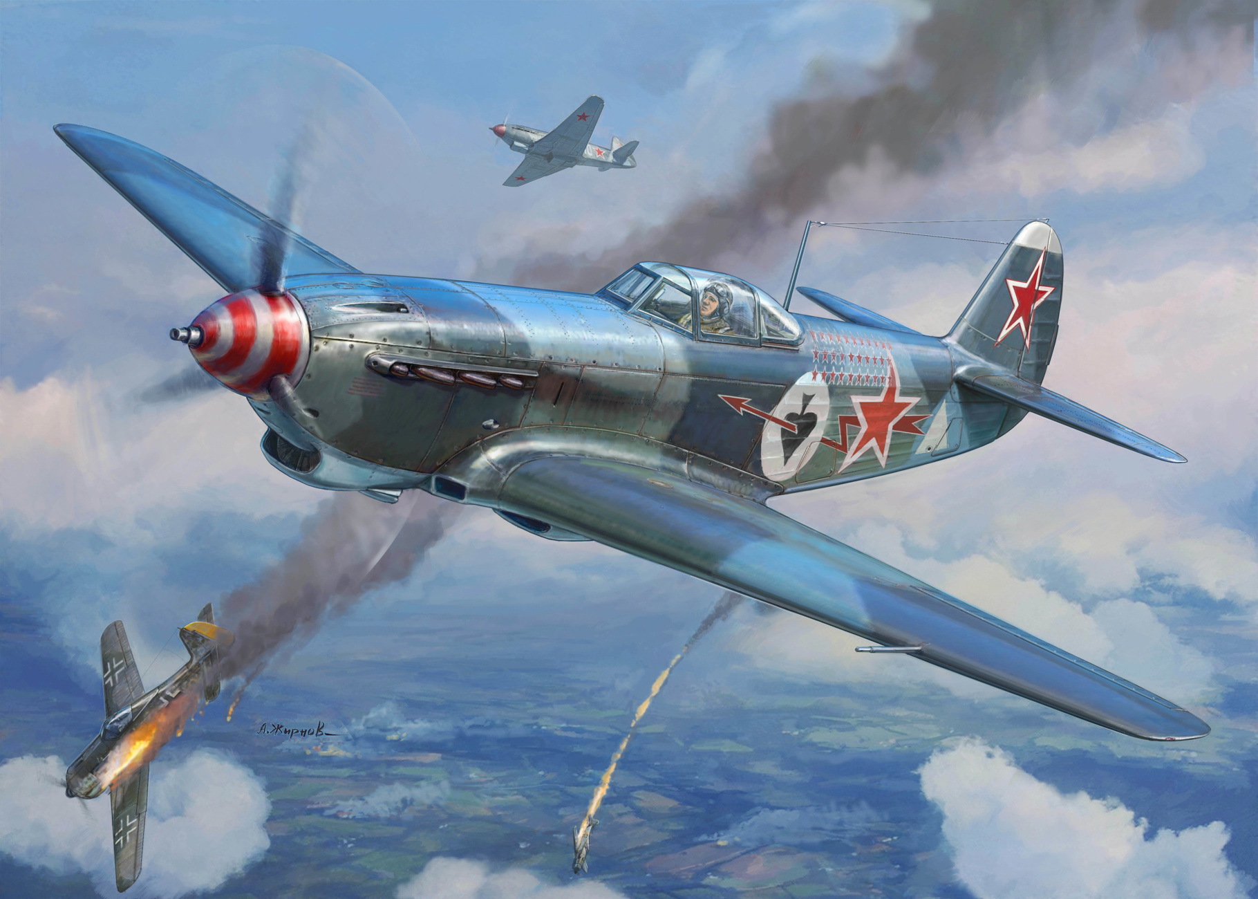 Zvezda Yak 9-T with Cannon