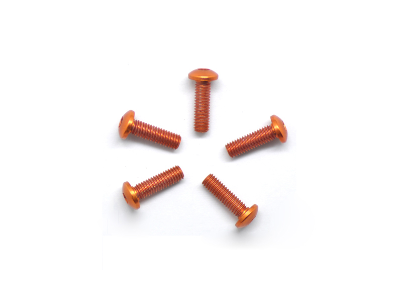 ARROWMAX ALU SCREW ALLEN ROUNDHEAD M3X10 ORANGE (7075) (5)