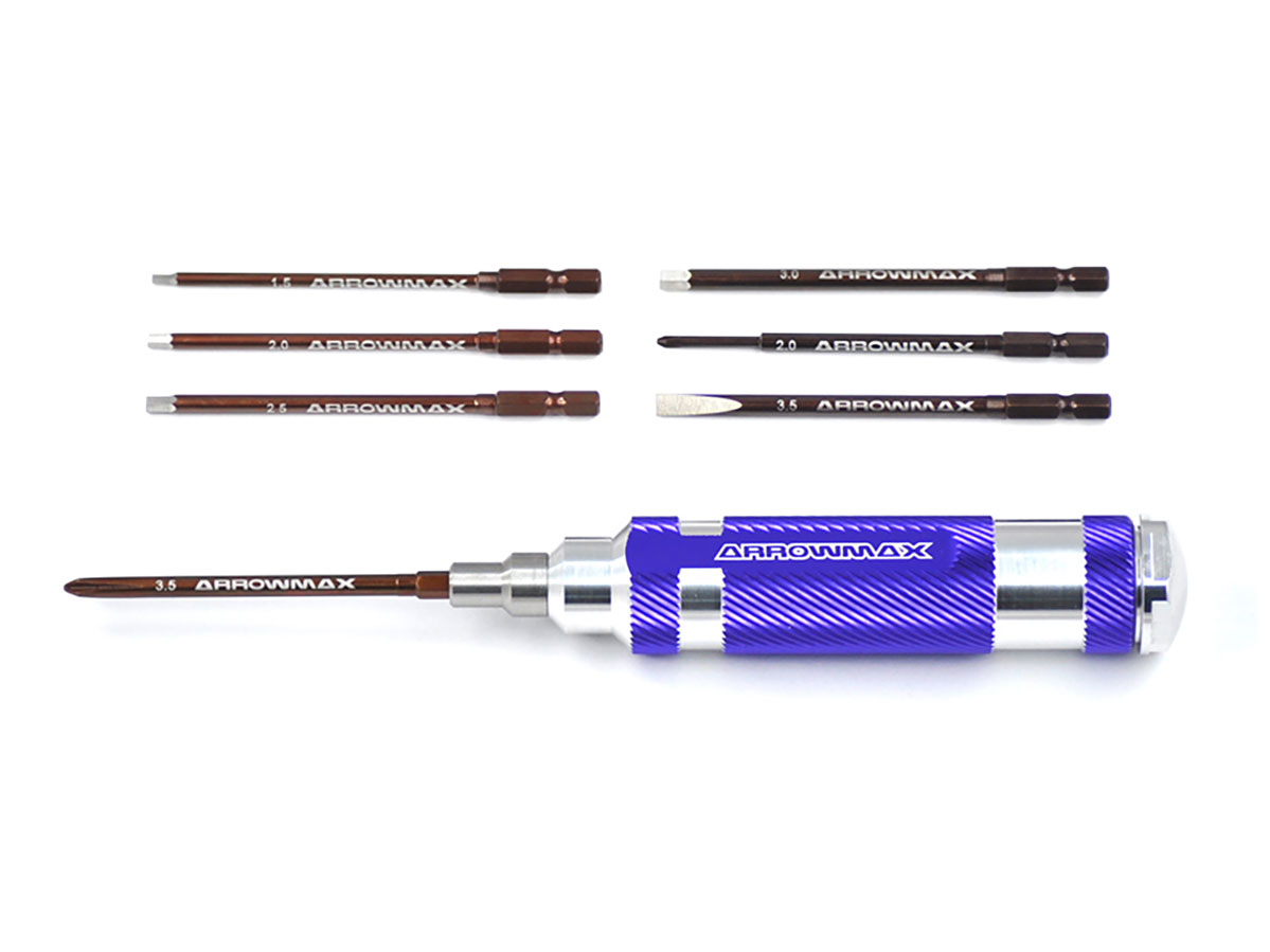 ARROWMAX COMBO QUICK DRIVE TIP CADDY SET  METRIC  7 PCS