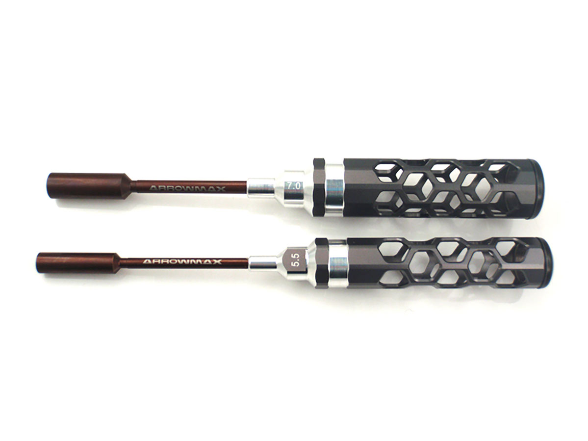 ARROWMAX NUT DRIVER SET 5.5 & 7.0 X 100MM  2PCES HONEYCOMB