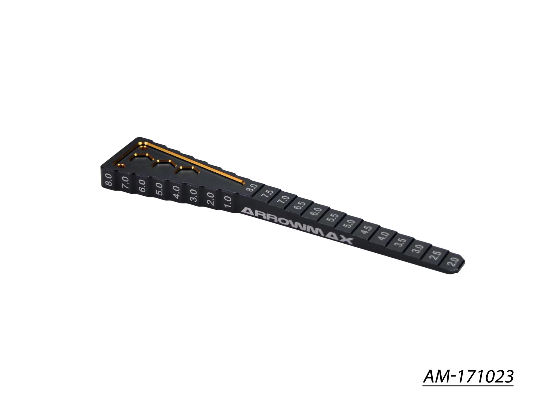 Arrowmax Ultra Step Ride Height / Droop Gauge TC Black Golden