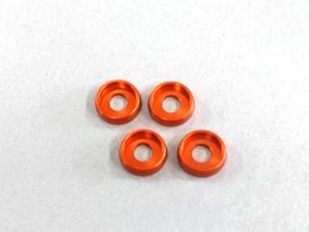 AUTOMODEL M4 Flat Head Washer (4) Orange