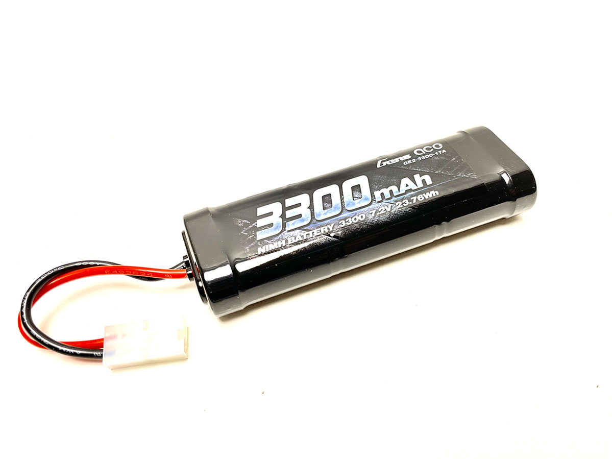 Gens ace Battery NiMh 7.2V-3300Mah (Tamiya) 142x48x25.5mm 367g