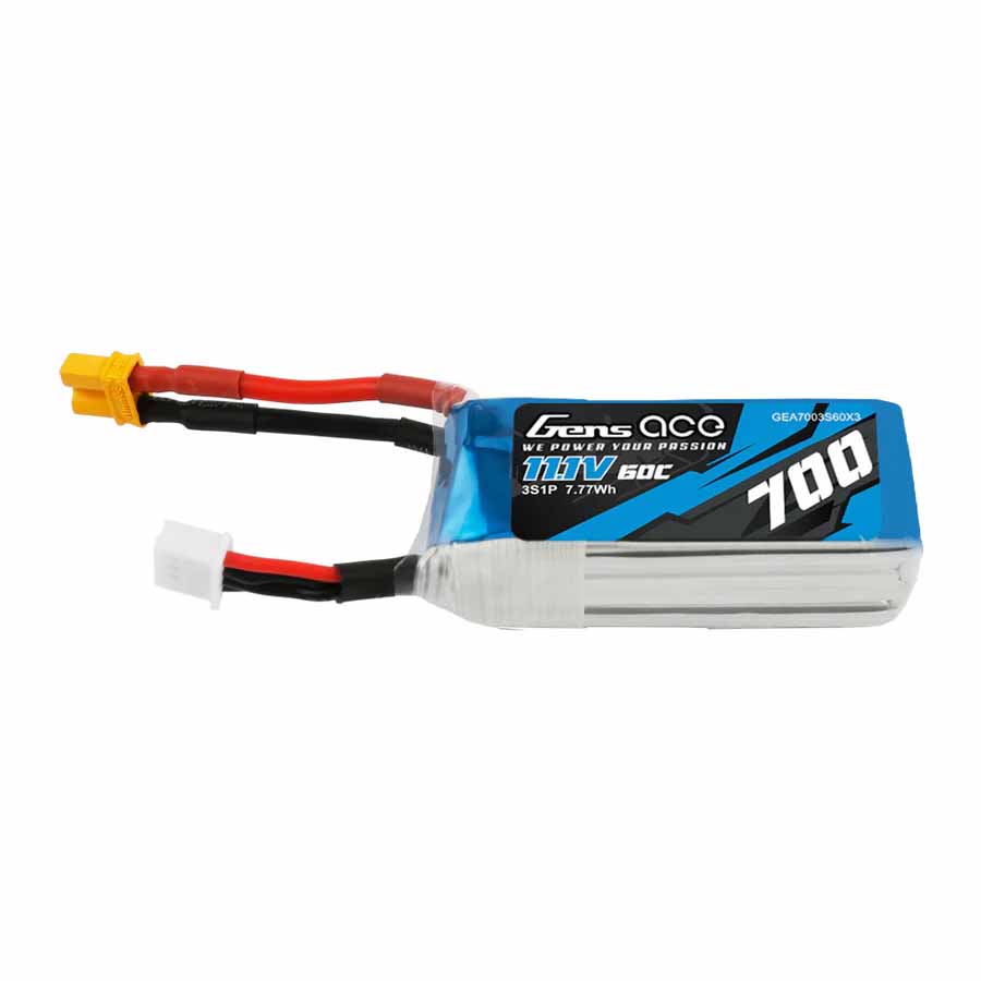 GENS ACE GensAce Mini G-Tech LiPo 3S 11.1V-700-60C (XT30) 58x22.5x23mm 55g